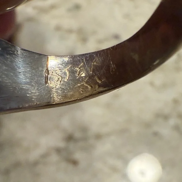 Silver Ring with Rhodochrosite - Picture 4 of 4